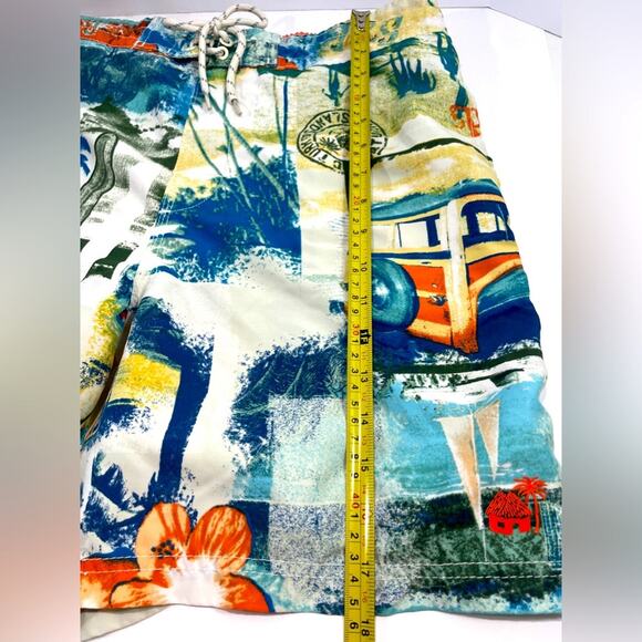 Men’s Swim Trunks Tropical Hawaiian Palm Trees Tiki Caribbean Joe’s Size L Large - Picture 12 of 12